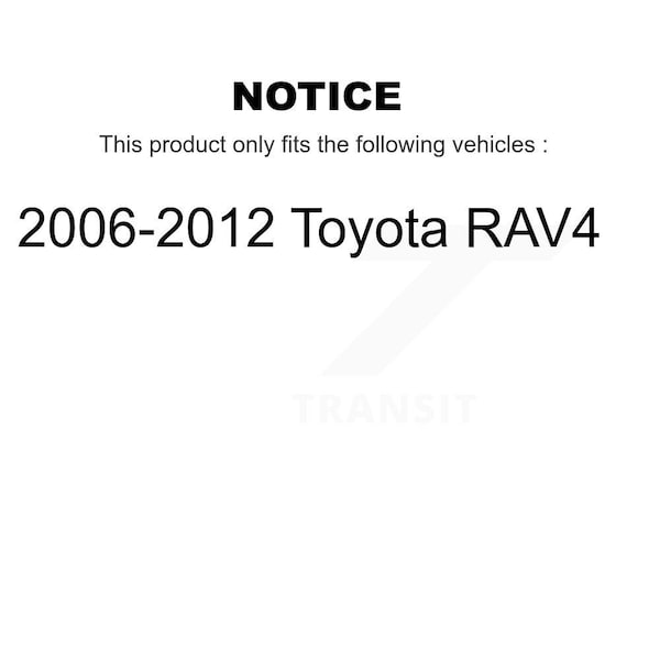 Front Right Strut And TOR Link Kit For 2006-2012 Toyota RAV4